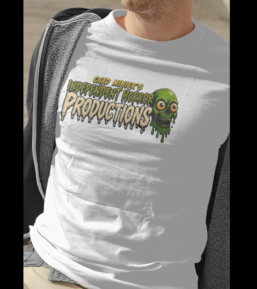 Chad Minier's Independent Horror Productions Skull Zombie T-Shirt