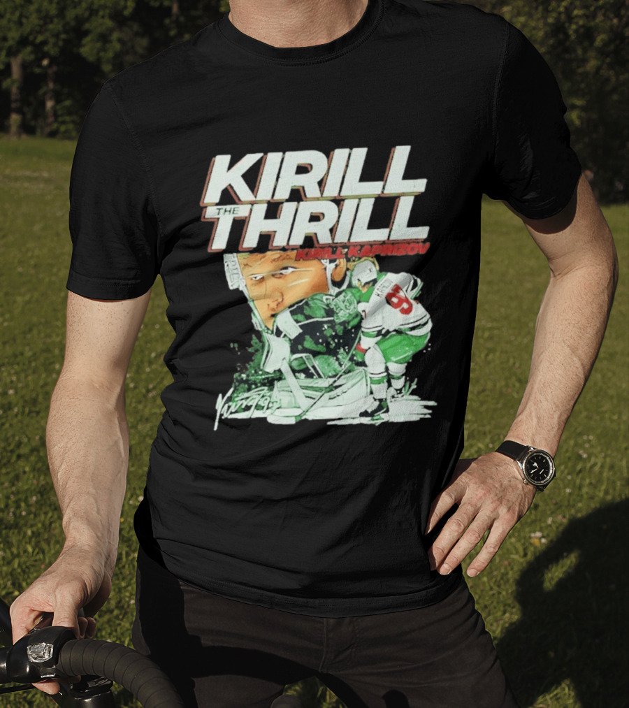 Kirill Kaprizov The Thrill Minnesota Wild Hockey Player Krill T-Shirt