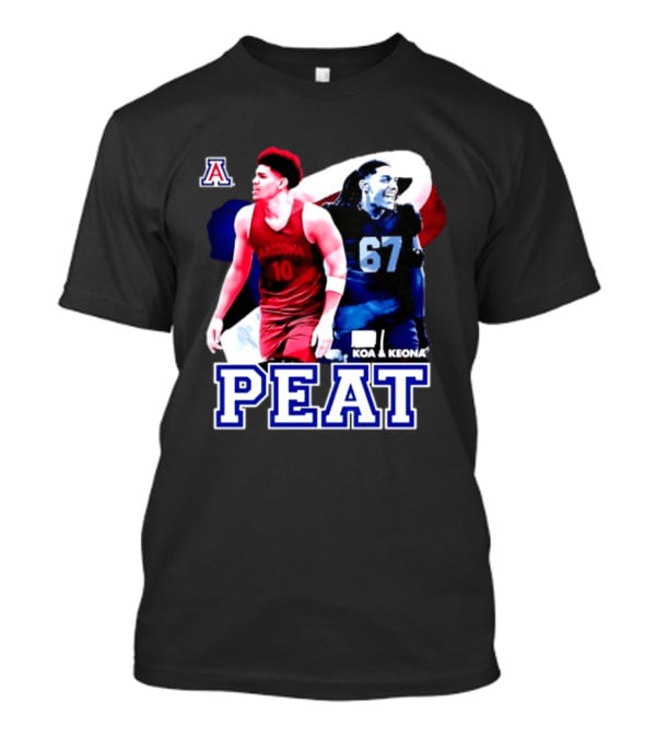 Koa And Keona Arizona Wildcats PEAT NCAA Football Player Name T-Shirt