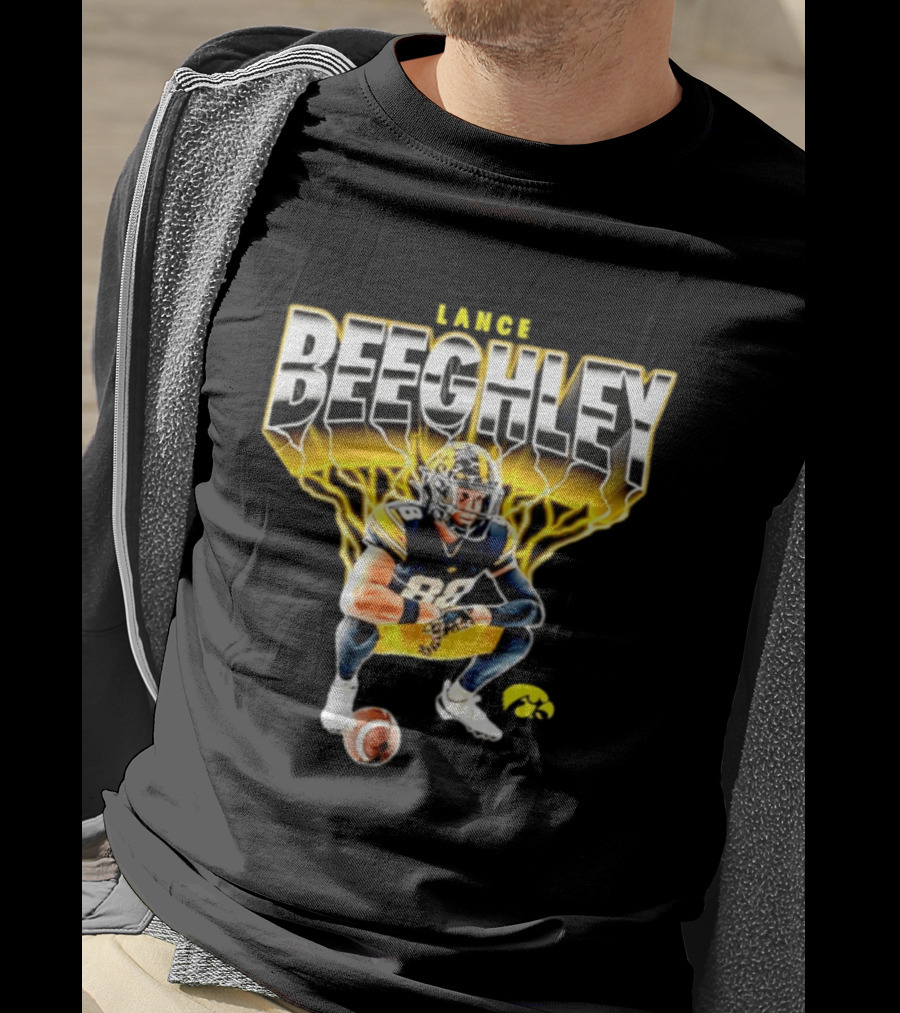 Lance Beeghley Iowa Hawkeyes Football Player Dynamic Sports T-Shirt