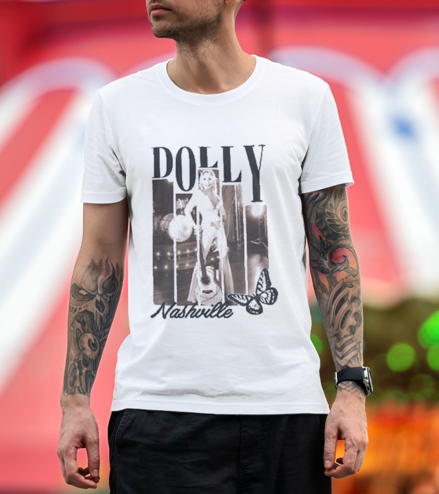 Dolly Parton Nashville Country Music Icon Microphone T-Shirt