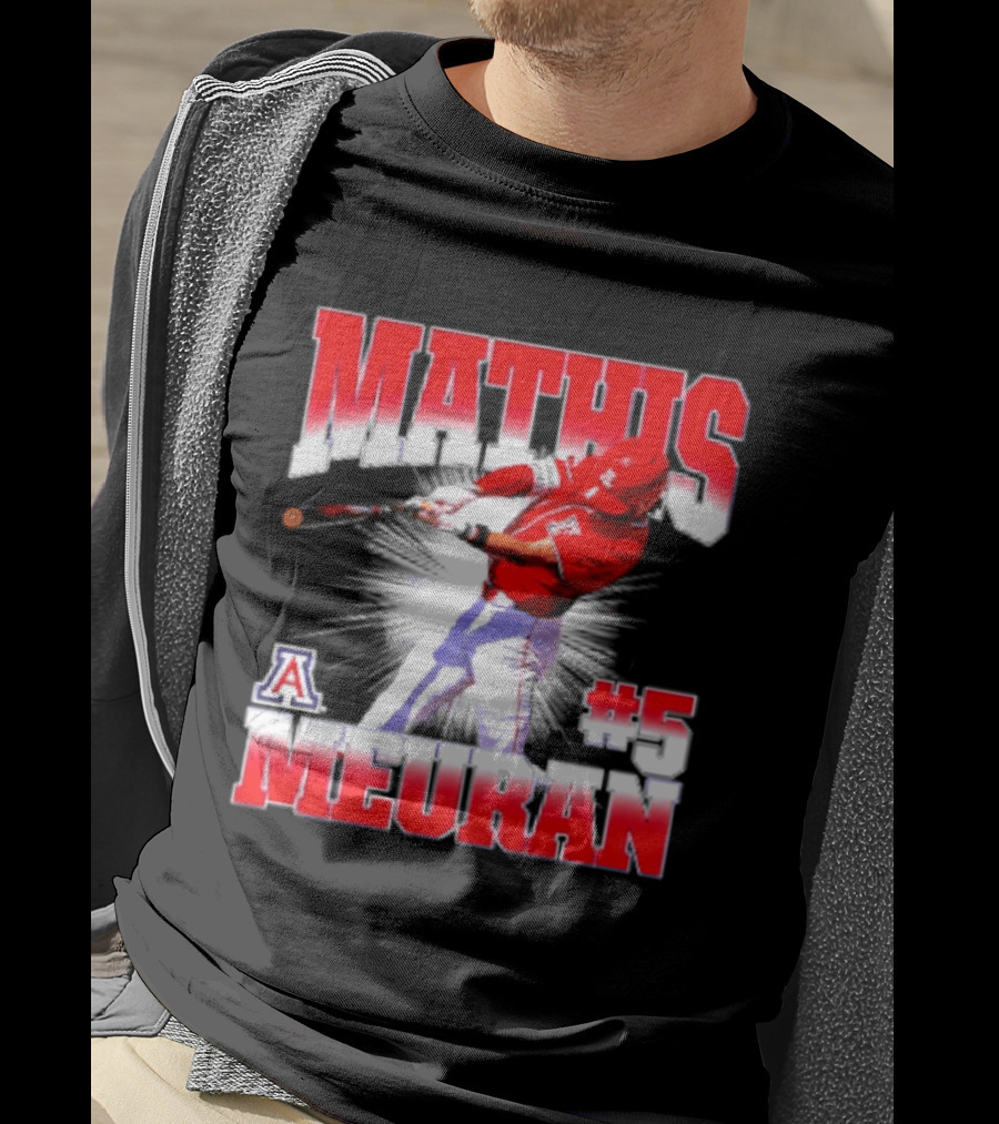 Mathis Meurant #5 Arizona Wildcats NCAA Baseball Player T-Shirt