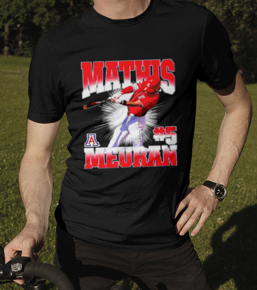 Mathis Meurant #5 Arizona Wildcats NCAA Baseball Player T-Shirt