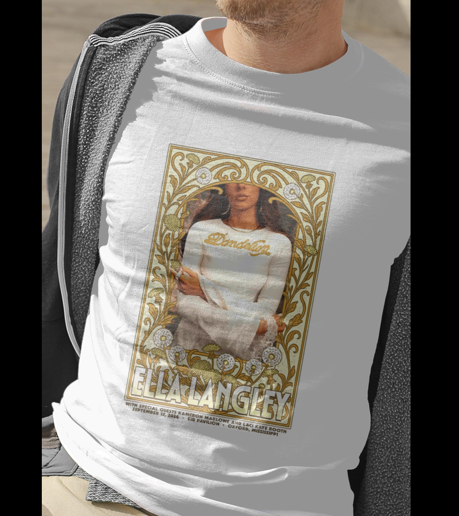 Ella Langley Dandelion Oxford Mississippi Concert September 17 2026 SJB Pavilion T-Shirt