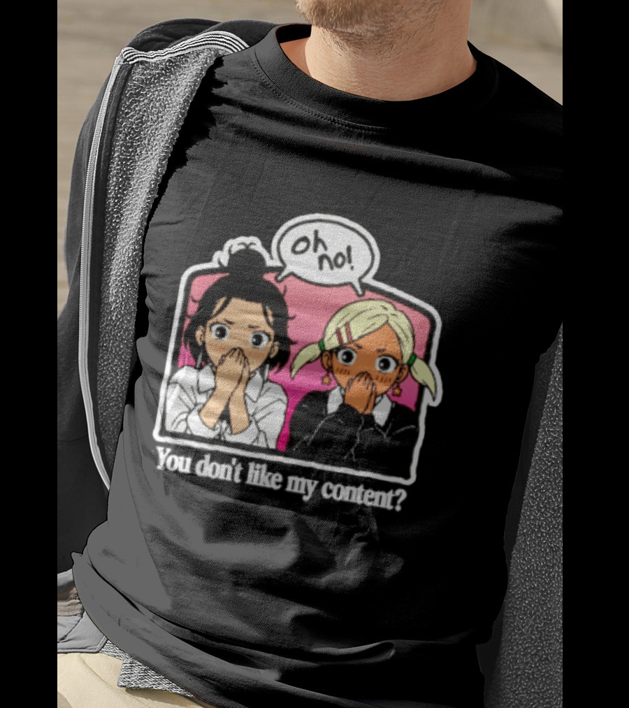 Oh No Muko And Miko Dandadan You Don't Like My Content Anime T-Shirt