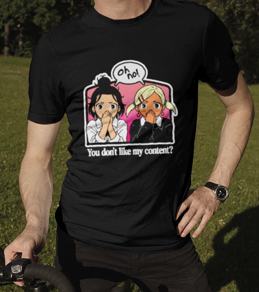 Oh No Muko And Miko Dandadan You Don't Like My Content Anime T-Shirt