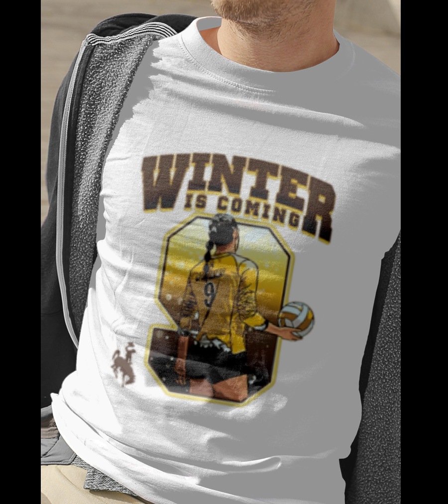 Emma Winter 9 Is Coming Wyoming Cowboys NCAA Women's Volleyball T-Shirt