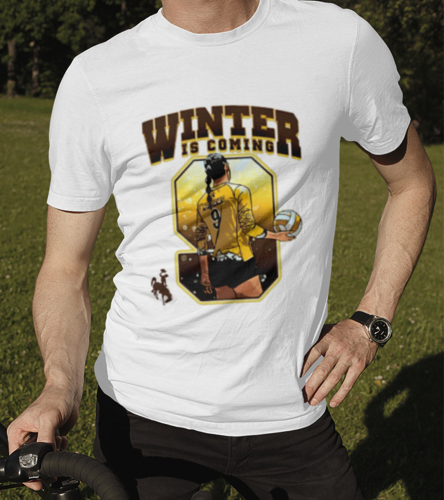 Emma Winter 9 Is Coming Wyoming Cowboys NCAA Women's Volleyball T-Shirt