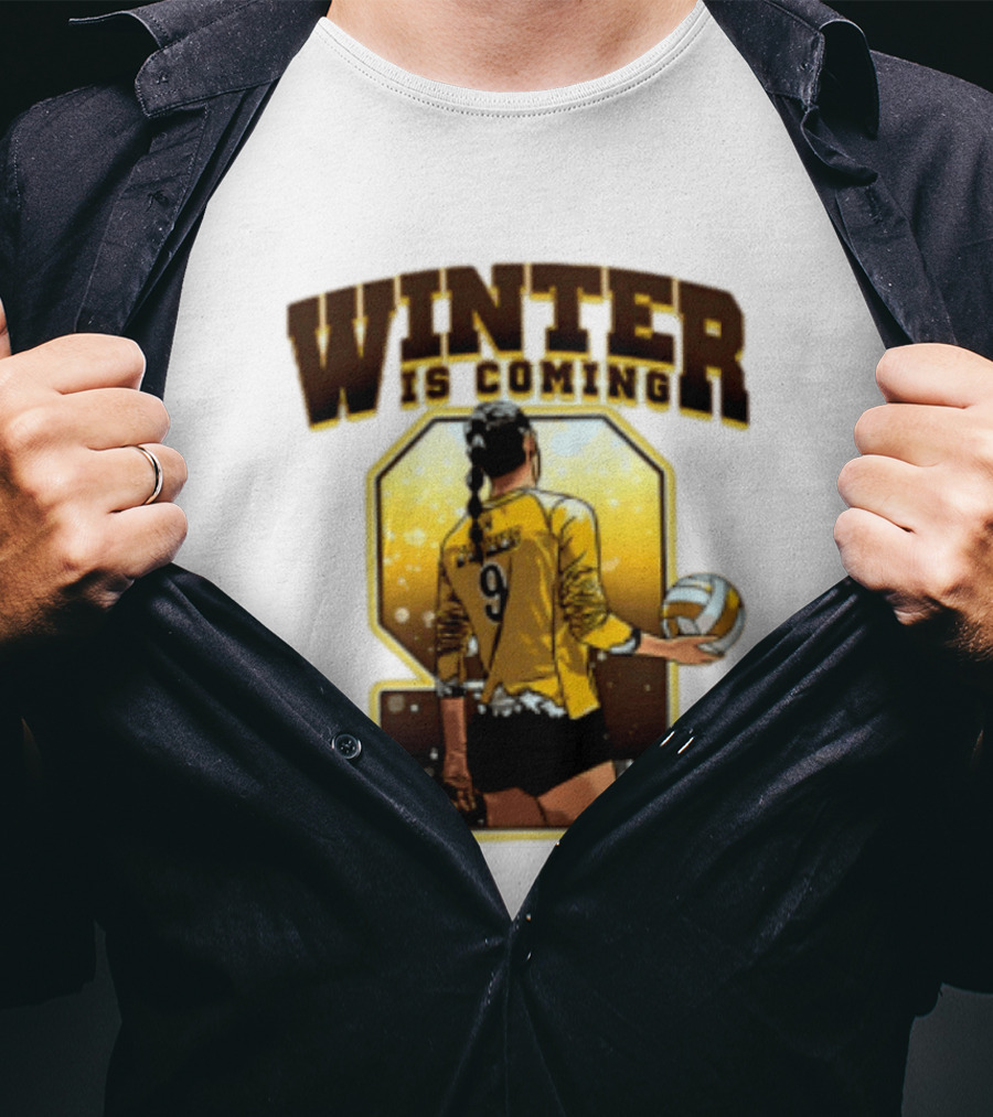 Emma Winter 9 Is Coming Wyoming Cowboys NCAA Women's Volleyball T-Shirt