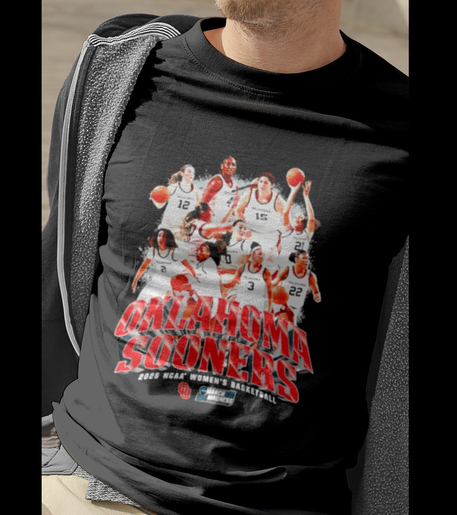 Oklahoma Sooners 2026 NCAA Women's Basketball Team Players Sportswear T-Shirt