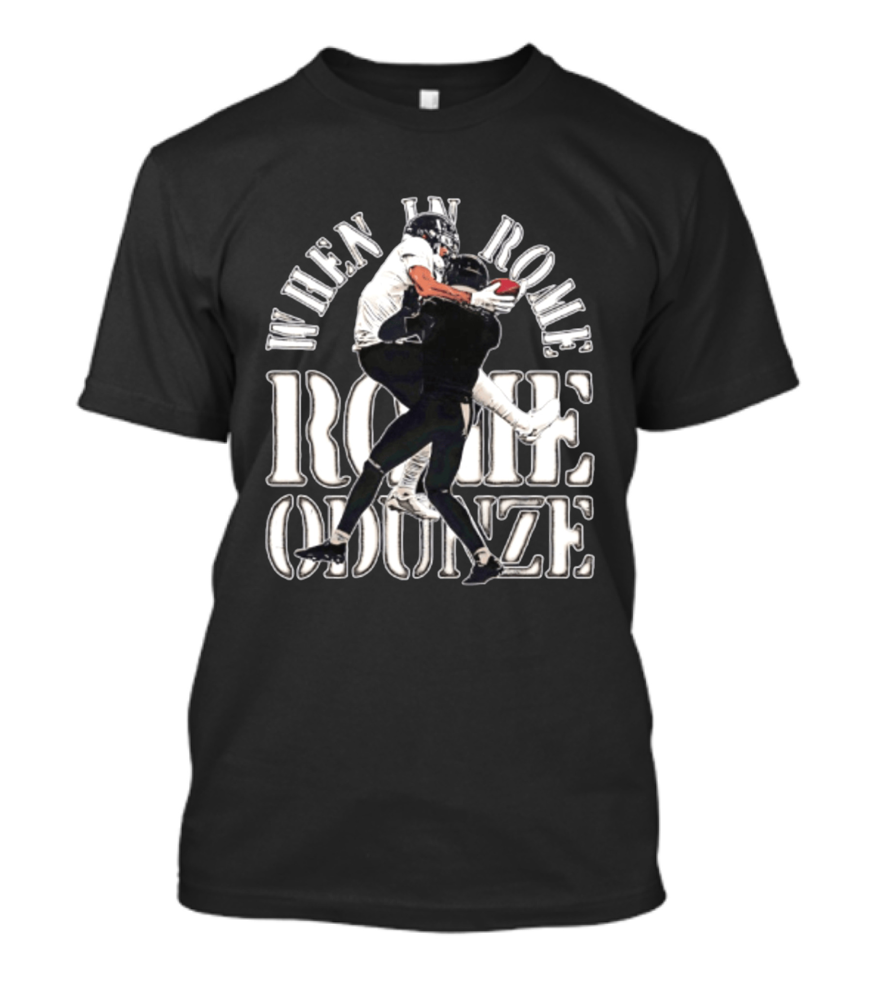 When In Rome Odunze Chicago Bears Football Sports Fan Gear T-Shirt