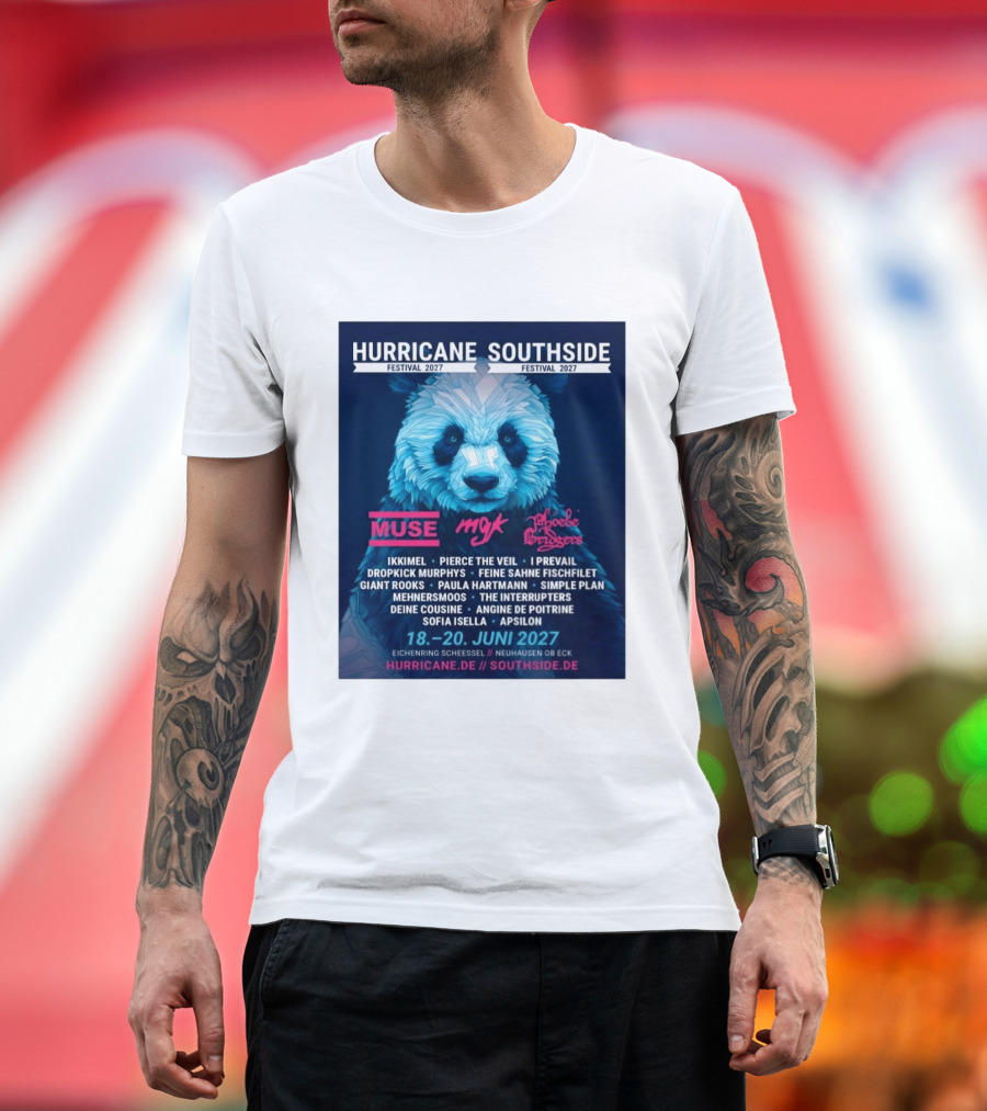 Hurricane Southside Festival 2027 Muse MGK Phoebe Bridgers Ikkimel June 18 20 Eichenring Scheessel Neuhause Ob Eck T-Shirt