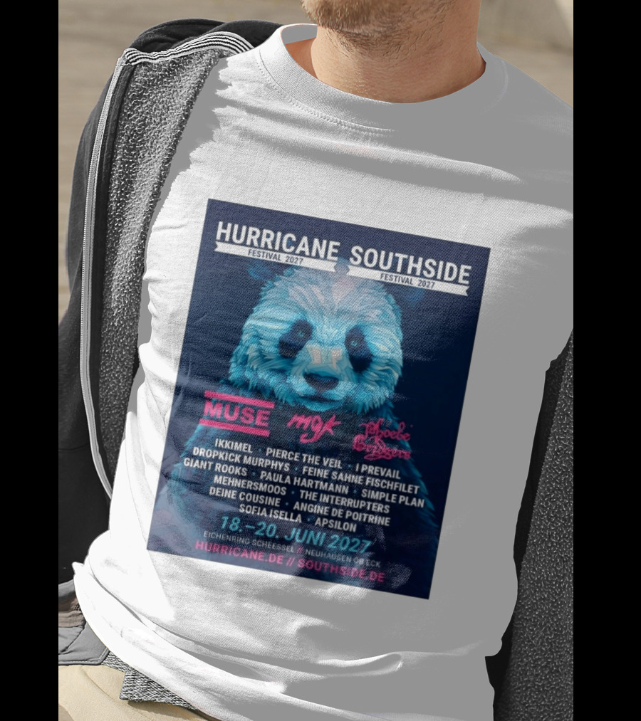 Hurricane Southside Festival 2027 Muse MGK Phoebe Bridgers Ikkimel June 18 20 Eichenring Scheessel Neuhause Ob Eck T-Shirt