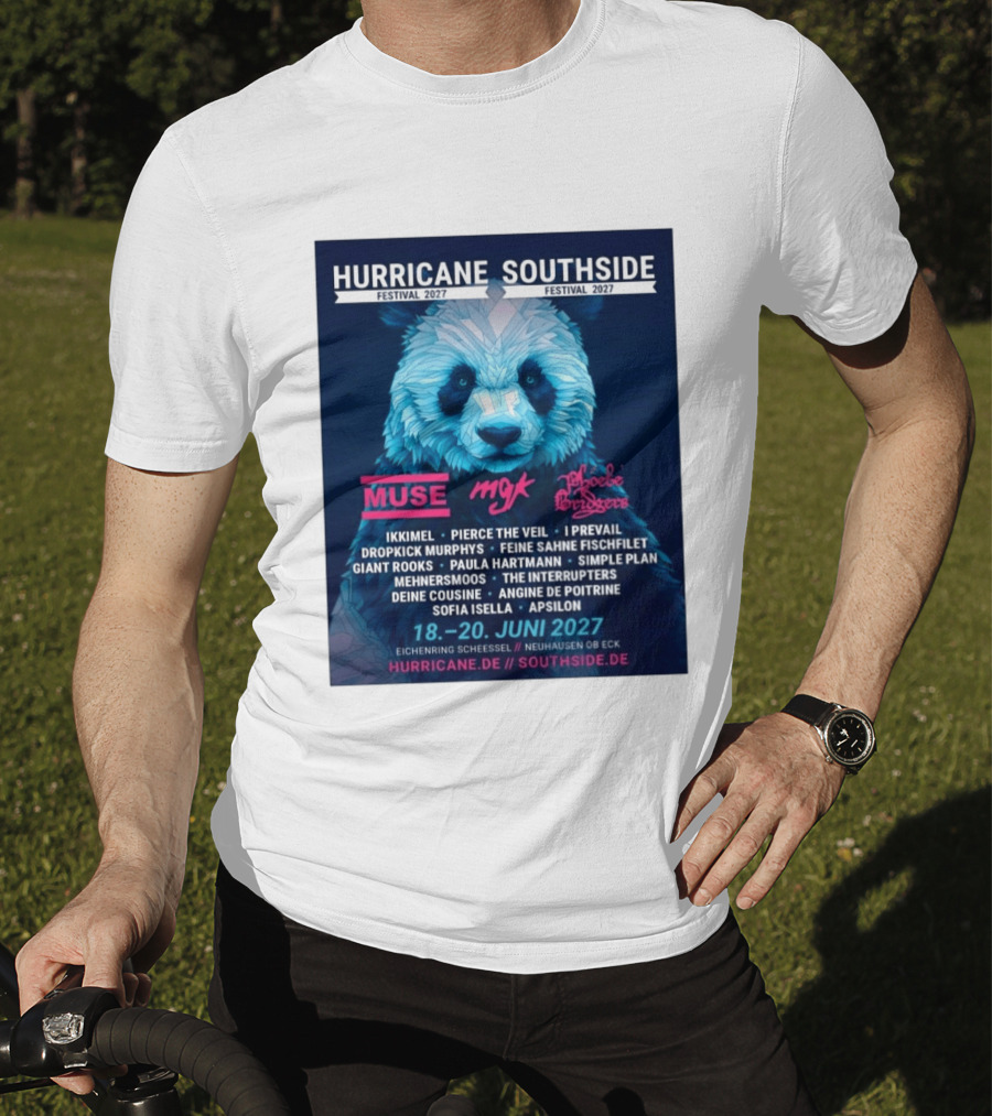 Hurricane Southside Festival 2027 Muse MGK Phoebe Bridgers Ikkimel June 18 20 Eichenring Scheessel Neuhause Ob Eck T-Shirt