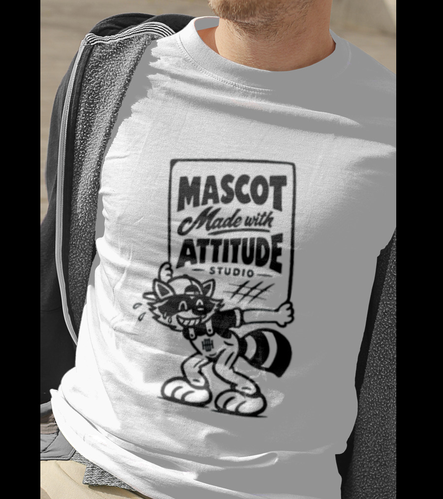 Mascot Made With Attitude Raccoon T-Shirt