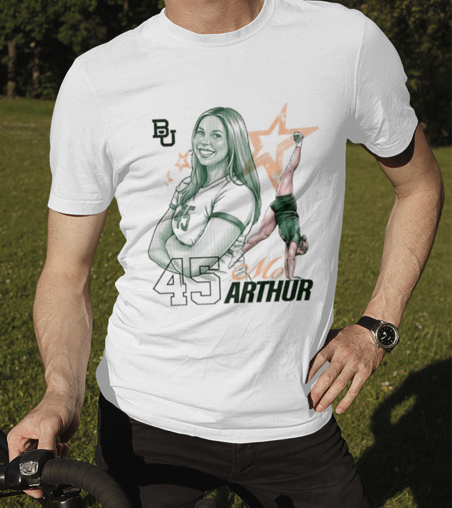BU Mo Arthur 45 Baylor Bears NCAA Acrobatics & Tumbling T-Shirt