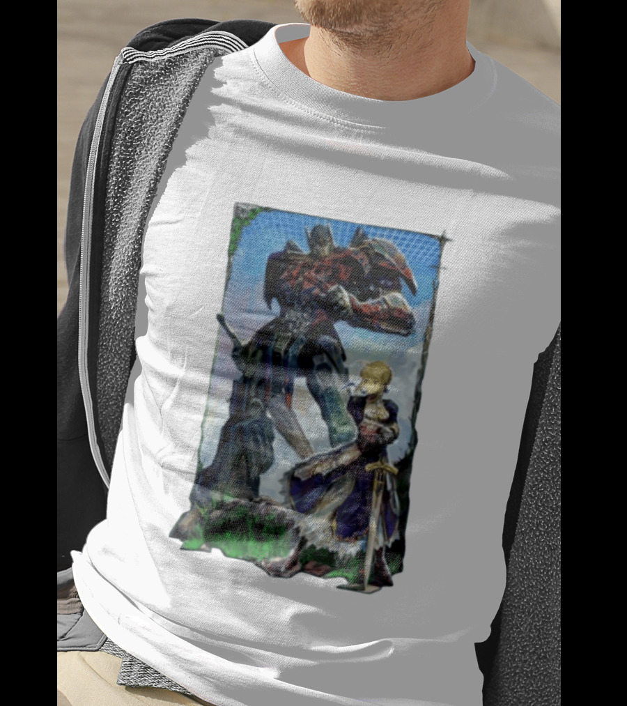 Optimus Prime Transformers With Saber Fate Stay Night Anime T-Shirt
