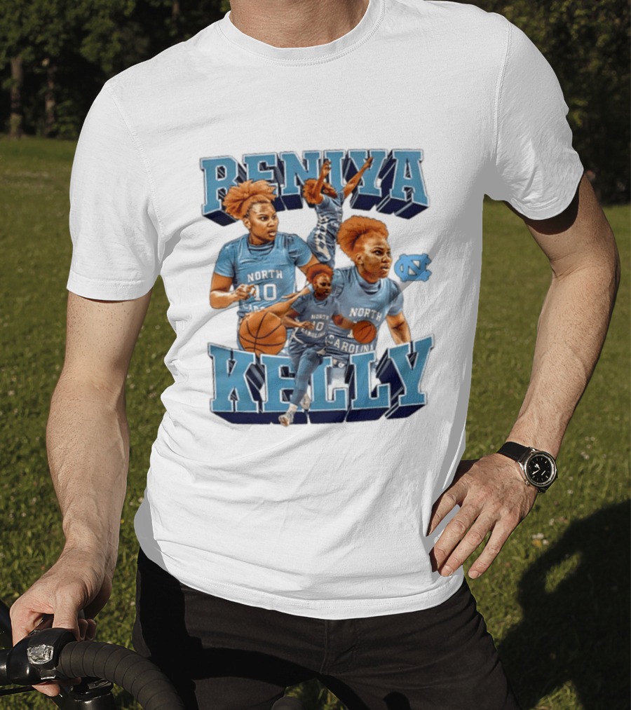 Reniya Kelly 10 North Carolina Tar Heels NCAA Women's Basketball Star T-Shirt