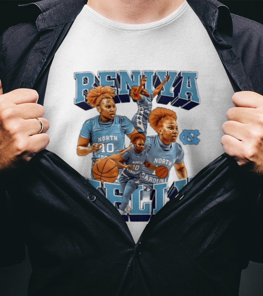 Reniya Kelly 10 North Carolina Tar Heels NCAA Women's Basketball Star T-Shirt