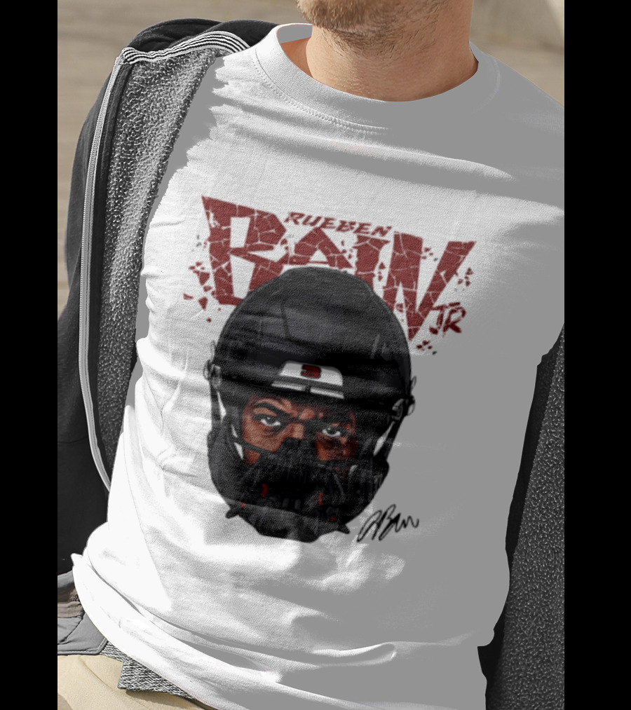 Rueben Bain Jr. Big Head Mask Tampa Bay Buccaneers T-Shirt