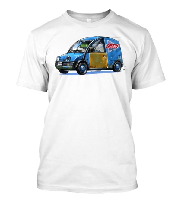 Speedy Couriers Alien Driver In Blue Hoon Van T-Shirt