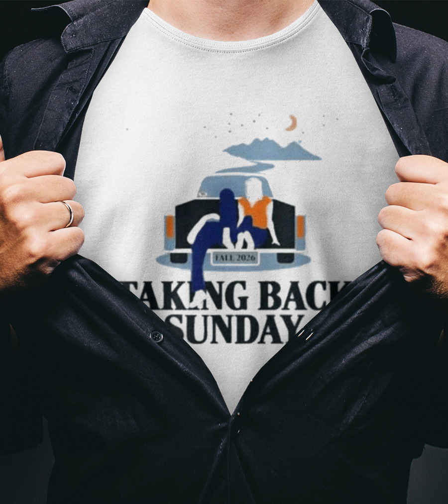 Taking Back Sunday Fall 2026 Tour Classic Car Scene T-Shirt