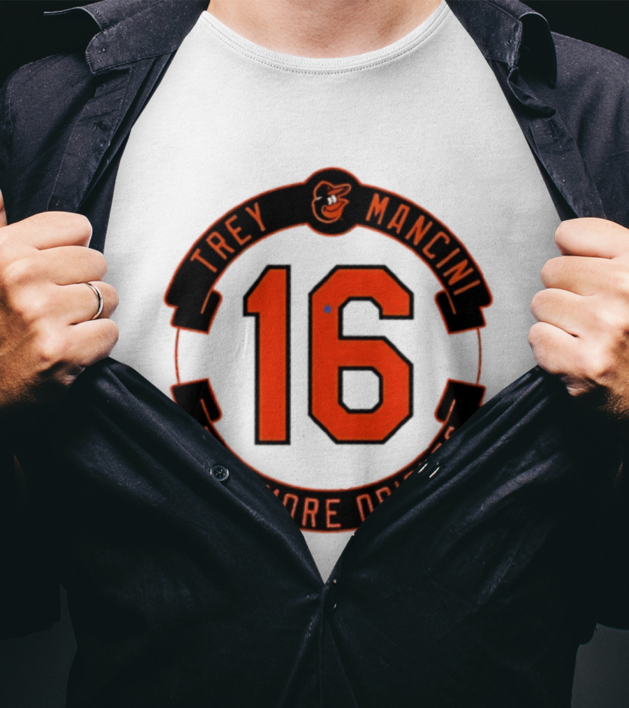 Trey Mancini 16 Baltimore Orioles MLB Baseball T-Shirt