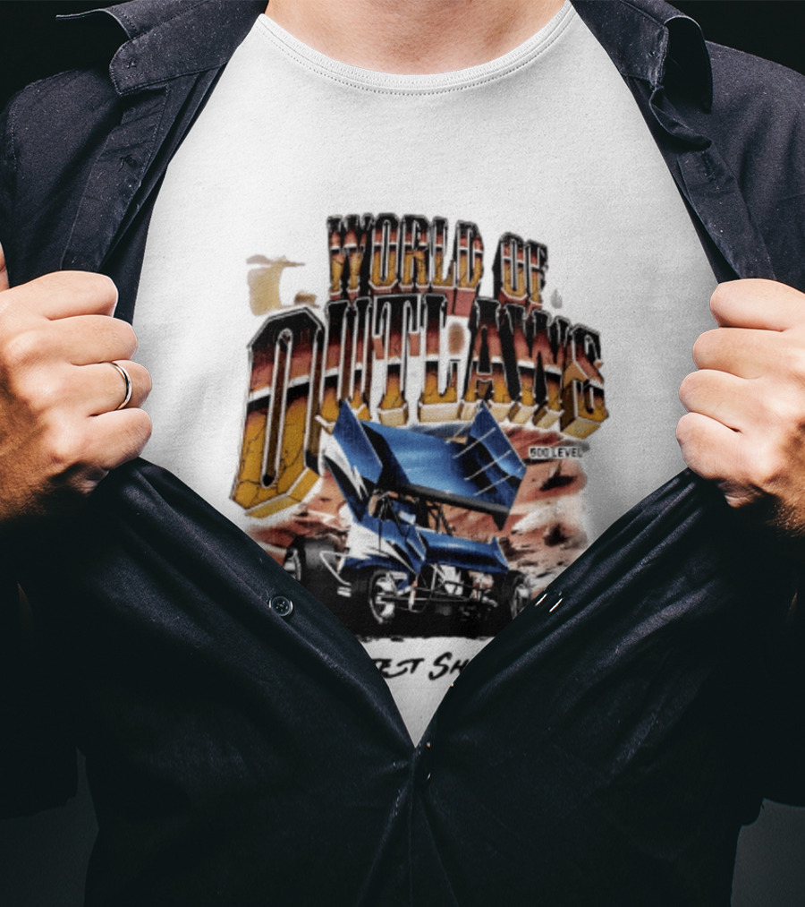World Of Outlaws 500 Level The Greatest Show On Dirt Racing Sprint Car T-Shirt