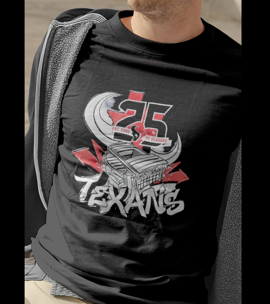 Texans 2026 Est. 2002 25 Seasons Anniversary T-Shirt