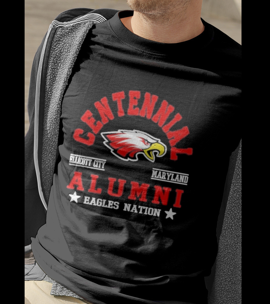 Centennial Alumni Ellicott City Maryland Eagles Nation T-Shirt
