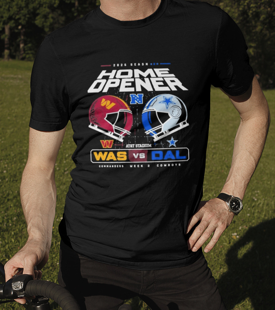 2026 Season Home Opener Washington Commanders Vs Dallas Cowboys Week 2 Gameday T-Shirt