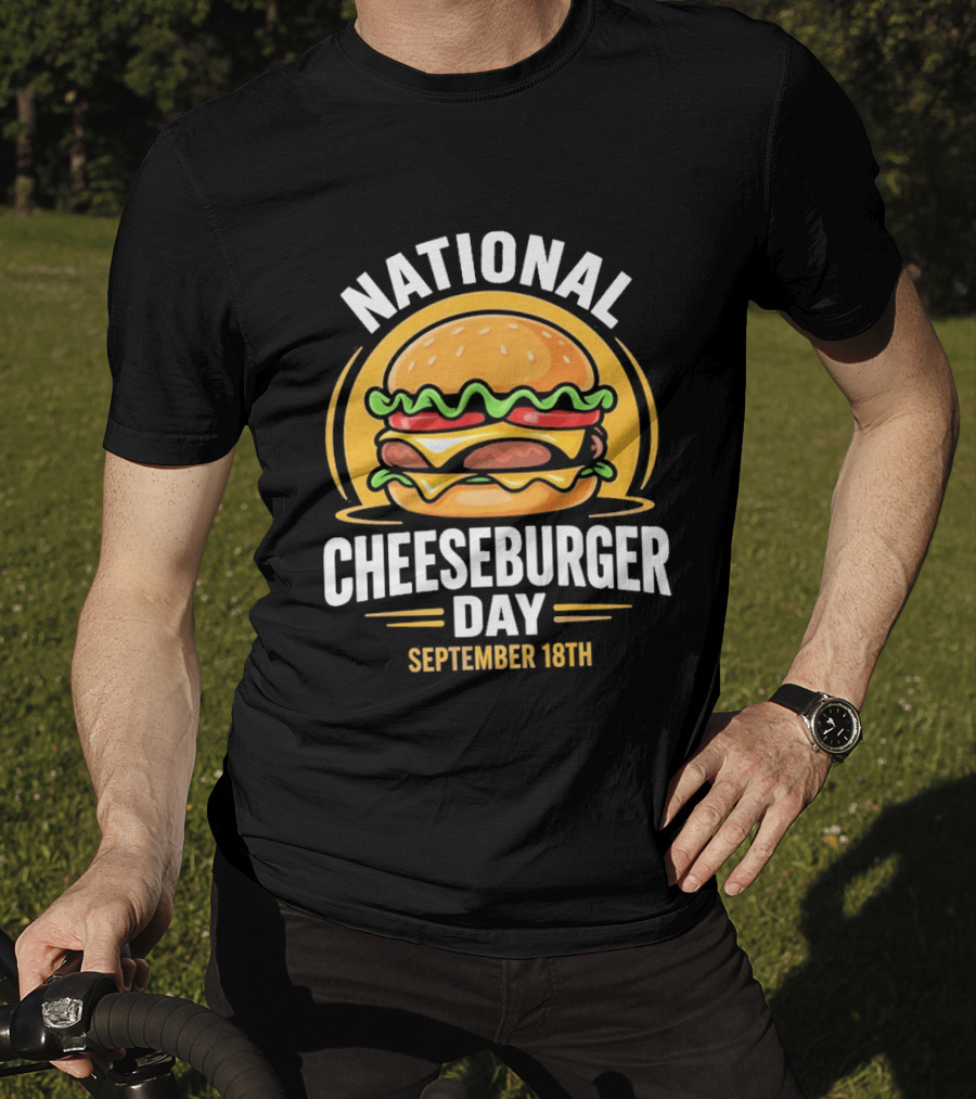National Cheeseburger Day September 18th Celebration 2026 T-Shirt