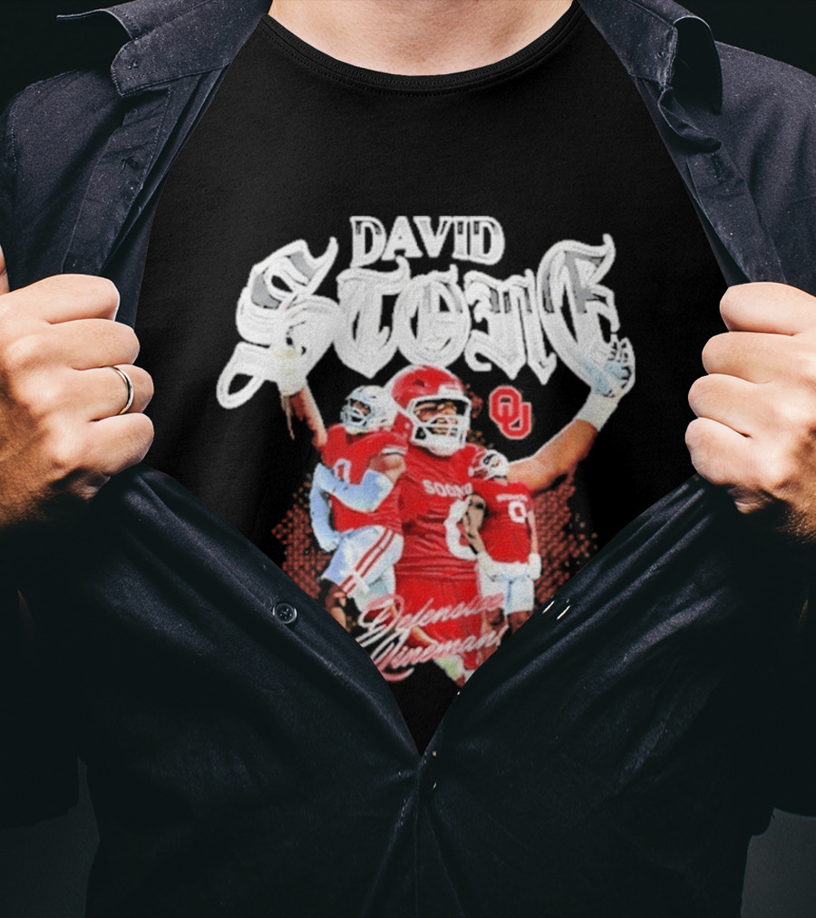 David Stone 0 Oklahoma Sooners Defensive Lineman T-Shirt