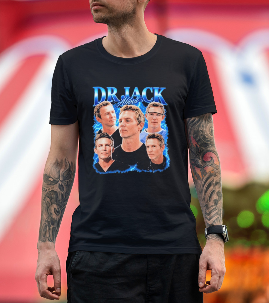 Dr Jack Abbot Multiple Faces Collage T-Shirt