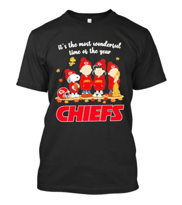 It's The Most Wonderful Time Peanuts Chiefs Halloween 2026 T-Shirt