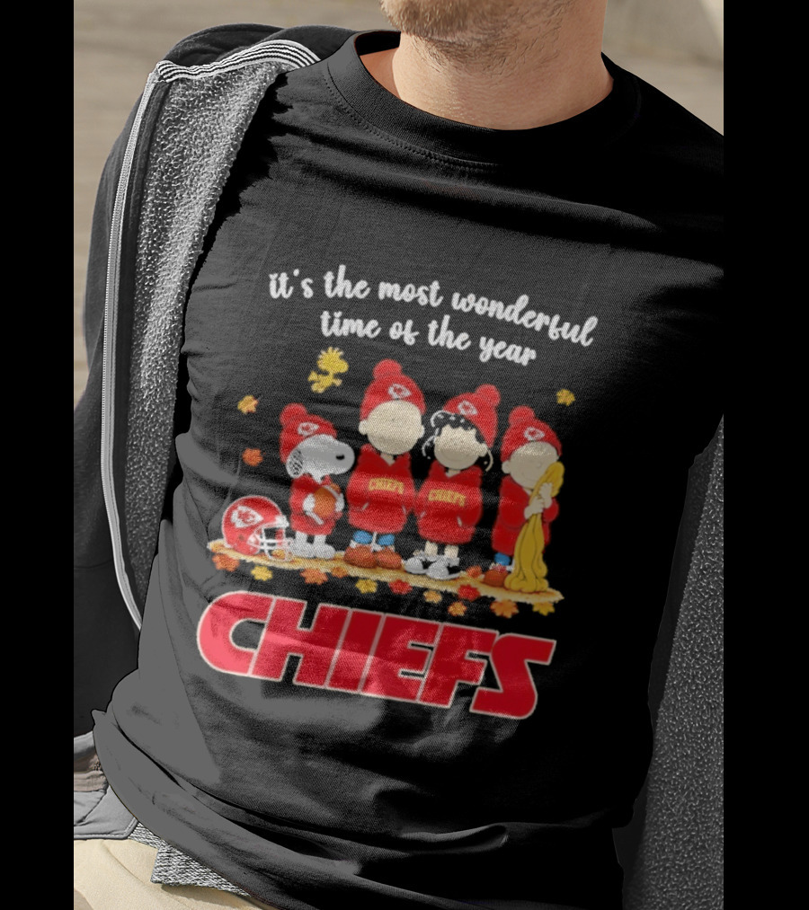 It's The Most Wonderful Time Peanuts Chiefs Halloween 2026 T-Shirt