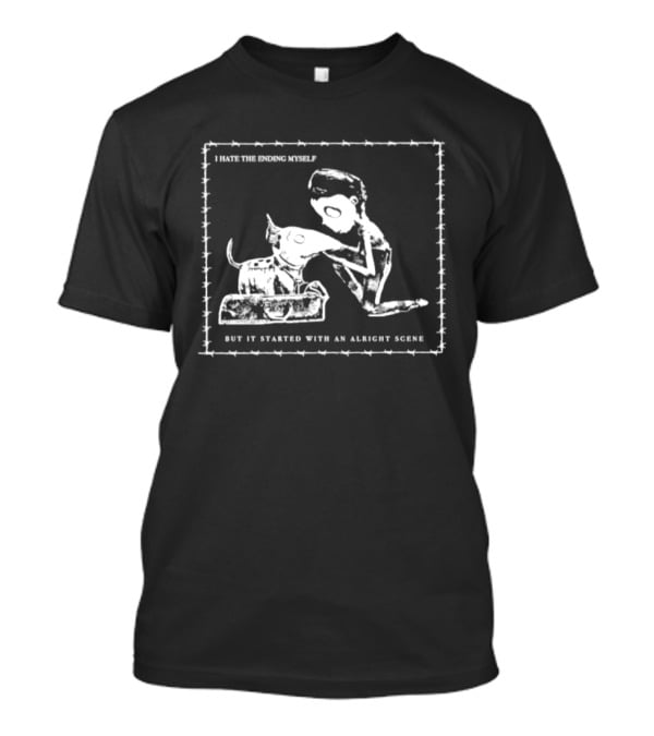 I Hate The Ending Myself But It Started With An Alright Scene Cat And Human T-Shirt