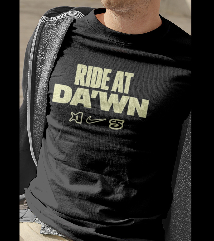 Ride At DA'WN Travis Scott Nike Cactus Jack Collaboration T-Shirt