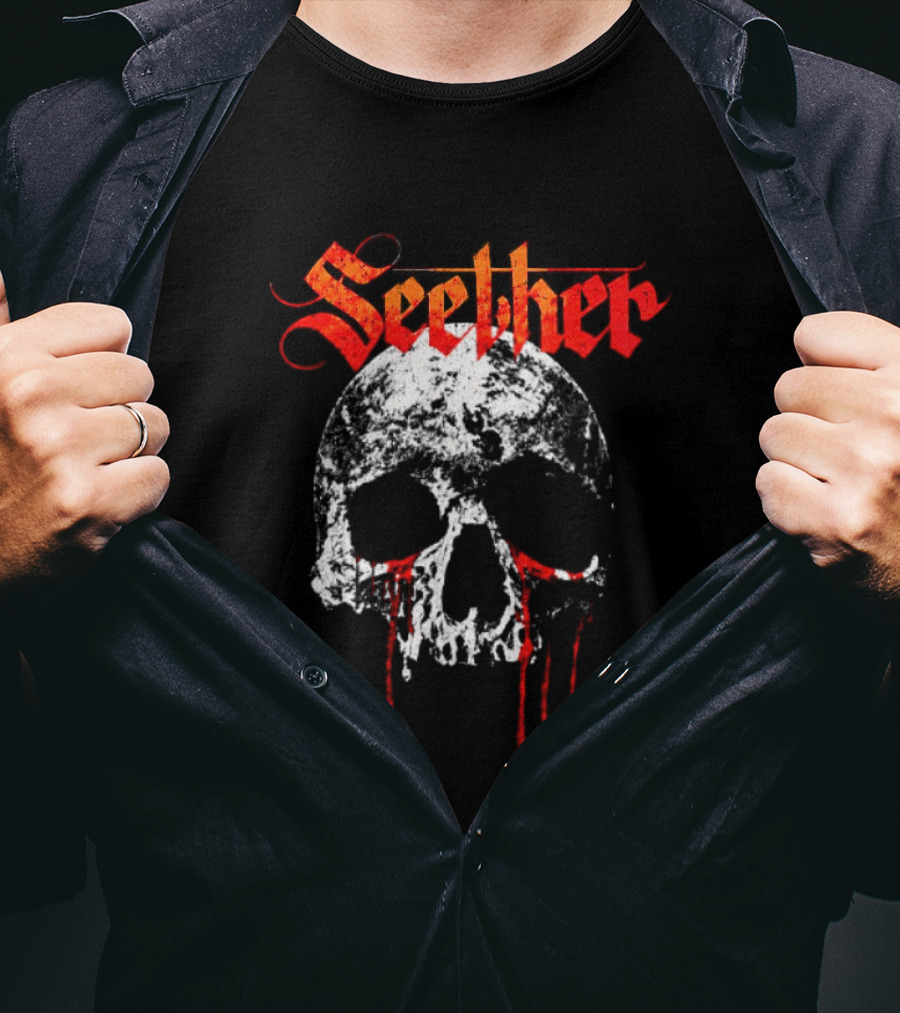 Seether Break The Cycle Tour 2026 North America Bloody Skull T-Shirt