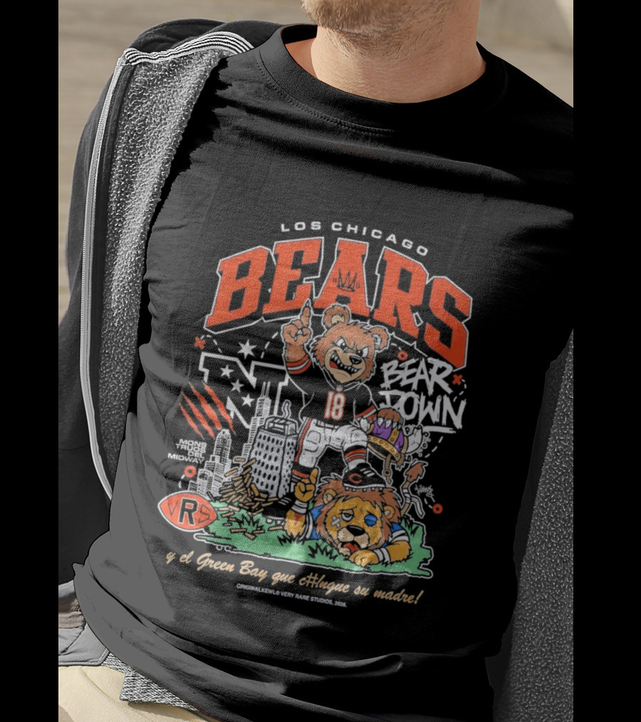 Los Chicago Bears Bear Down Bootleg Diss T-Shirt