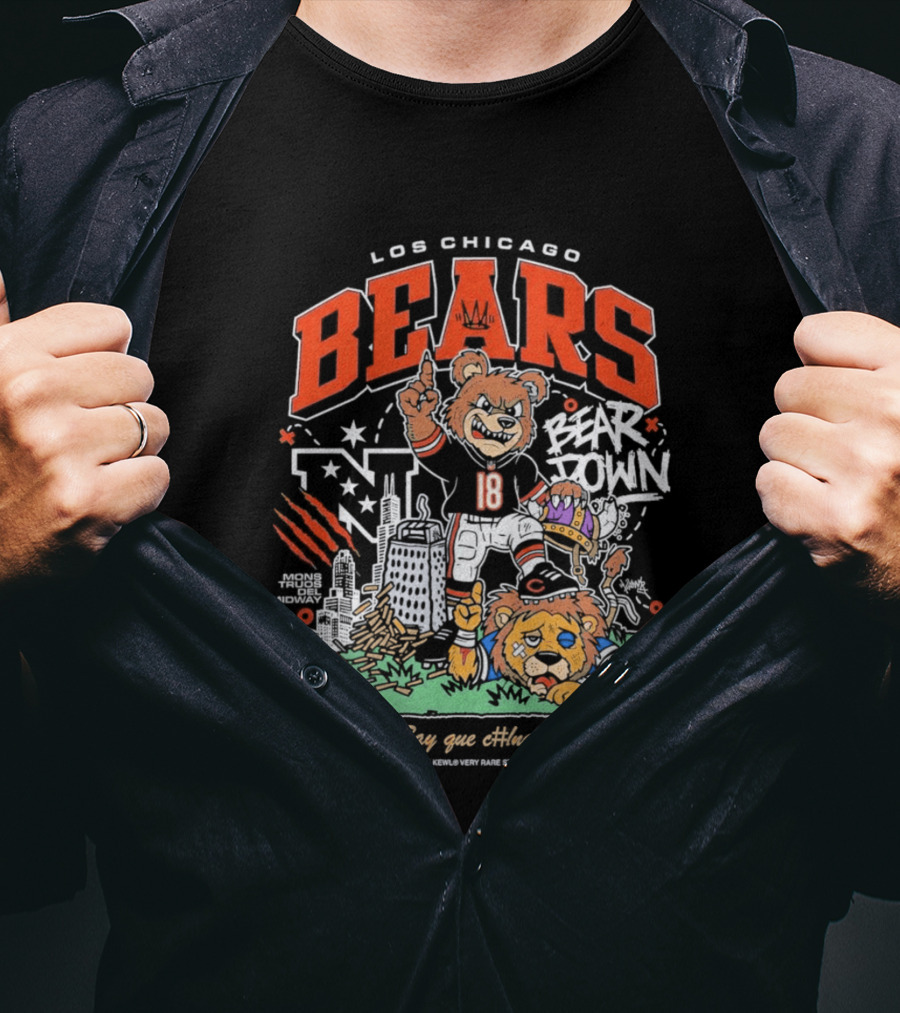 Los Chicago Bears Bear Down Bootleg Diss T-Shirt