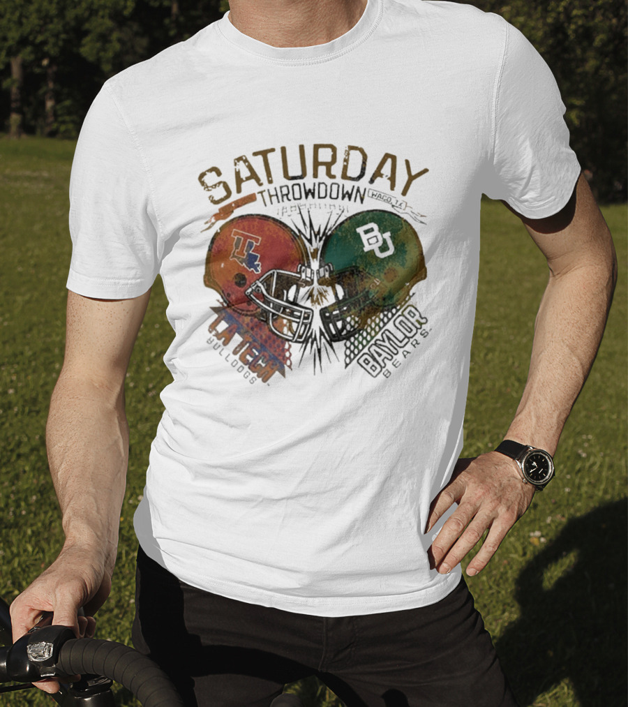 Baylor Bears Vs Louisiana Tech Bulldogs Saturday Throwdown Waco TX Sept 19 2026 T-Shirt