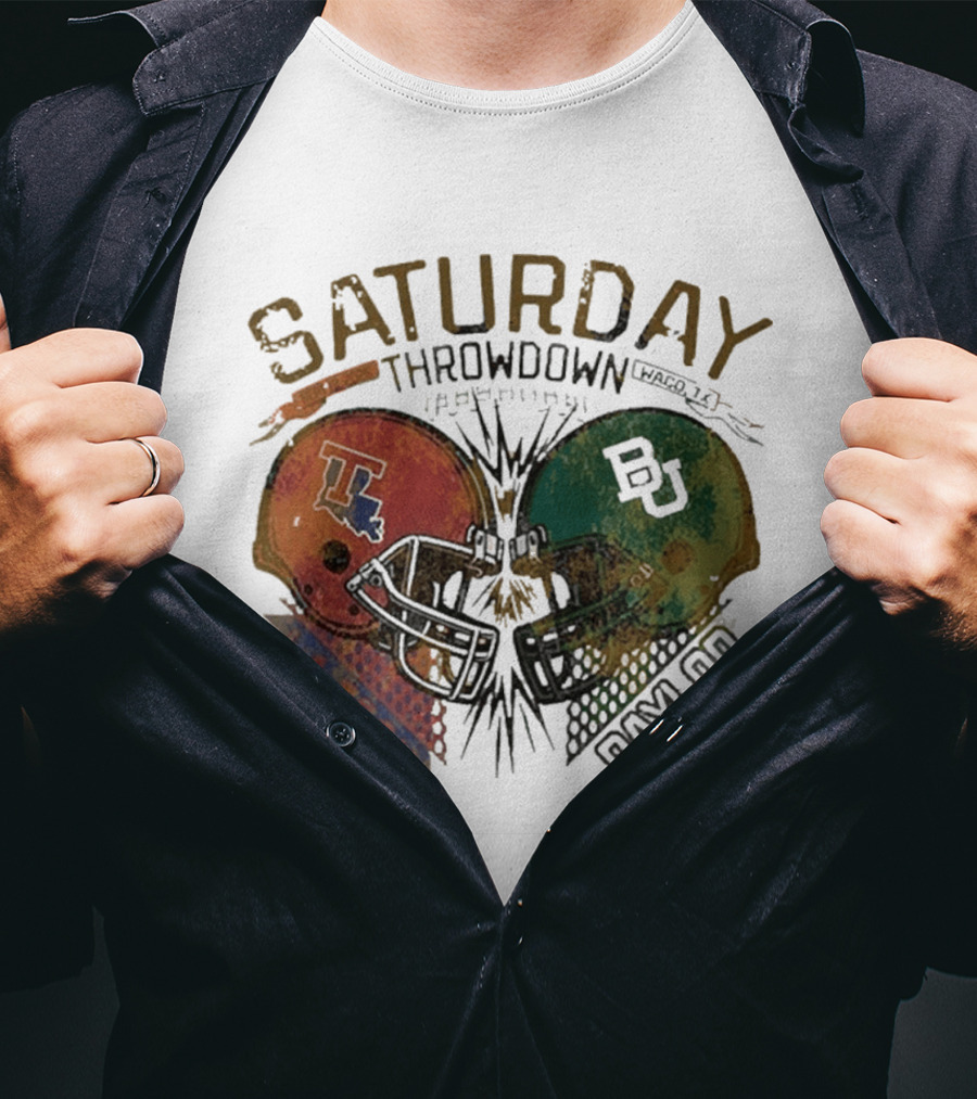Baylor Bears Vs Louisiana Tech Bulldogs Saturday Throwdown Waco TX Sept 19 2026 T-Shirt