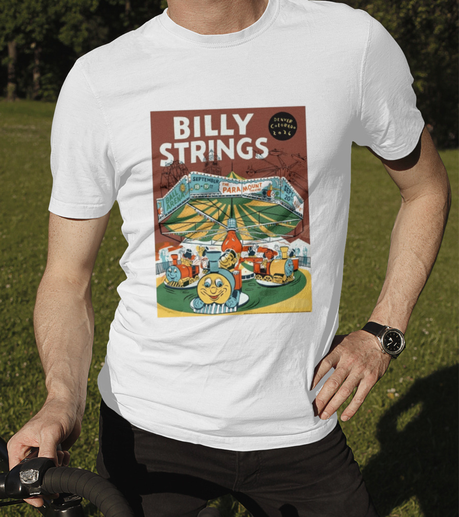Billy Strings Denver Colorado Event Ball Arena September 18 19 2026 The Paramount Theatre T-Shirt