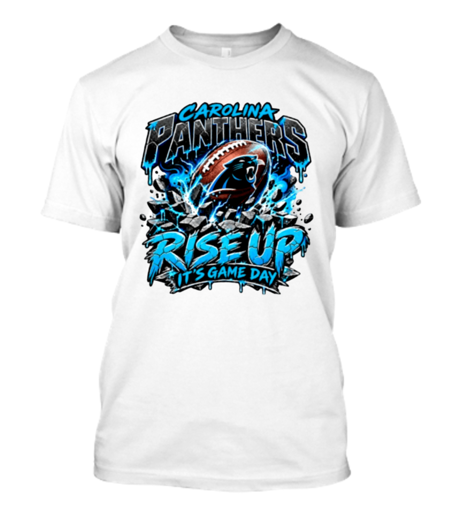 Carolina Panthers Rise Up It's Game Day Football Panthers T-Shirt