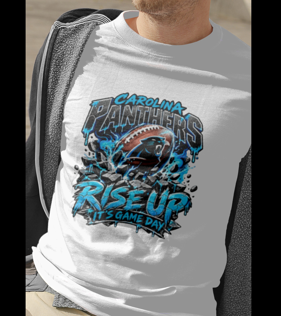 Carolina Panthers Rise Up It's Game Day Football Panthers T-Shirt