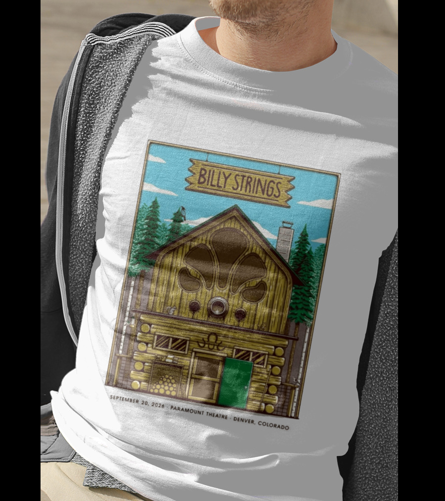 Billy Strings Fall Tour 2026 Paramount Theatre Denver September 20 Mike Tallman T-Shirt
