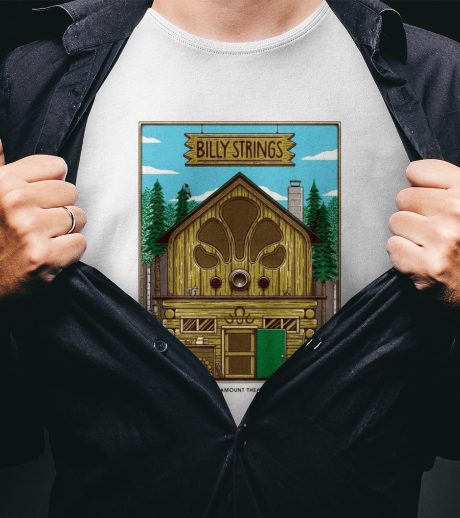 Billy Strings Fall Tour 2026 Paramount Theatre Denver September 20 Mike Tallman T-Shirt