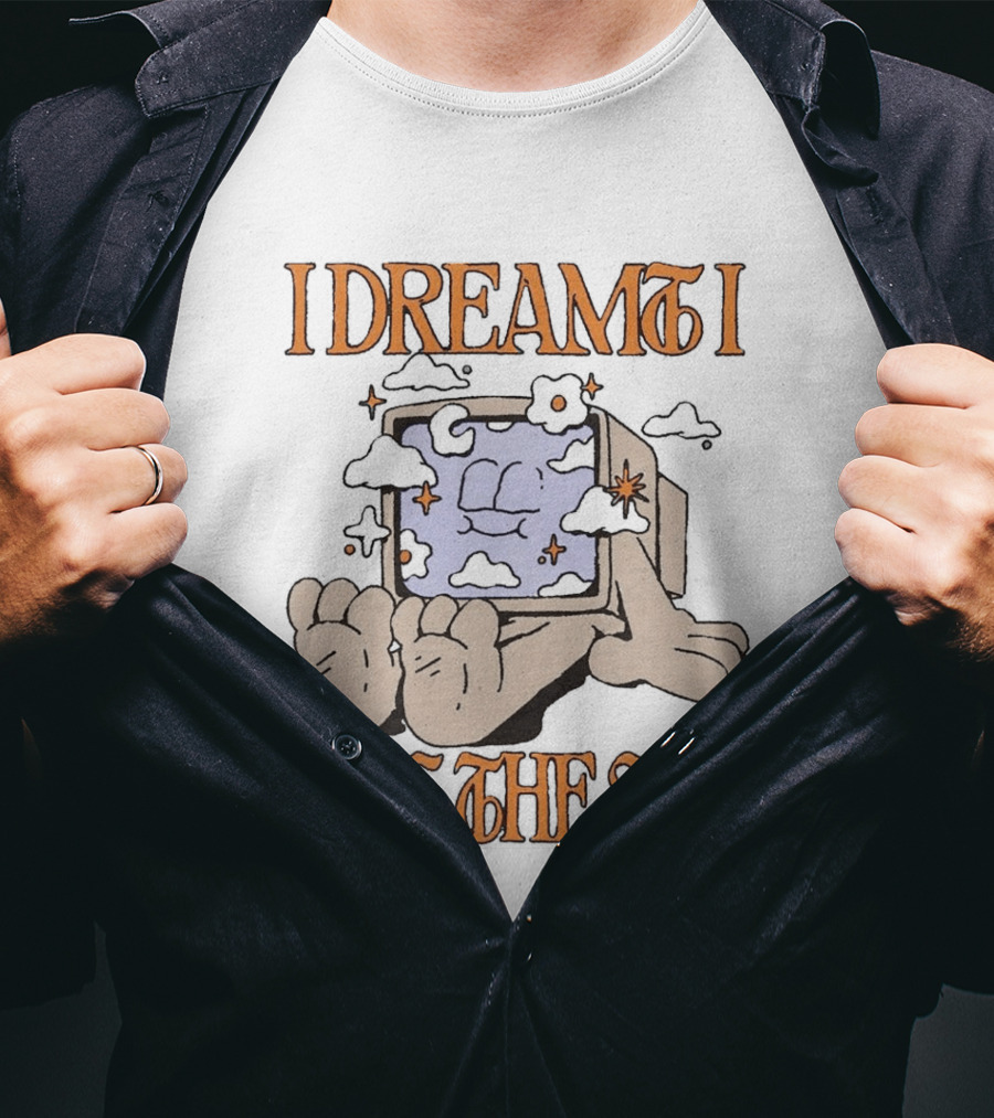 Groovy I Dreamed I Was The Sky Aesthetic Computer Clouds T-Shirt