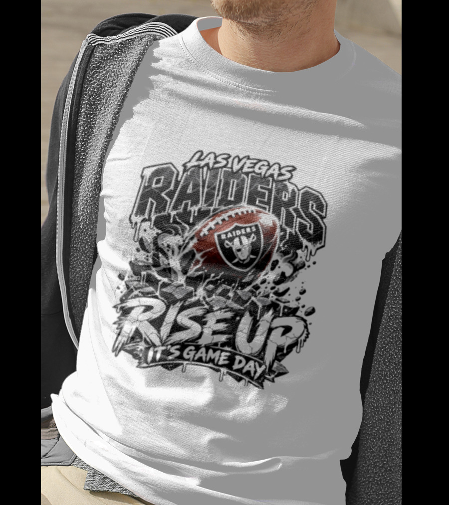 Las Vegas Raiders Rise Up It's Game Day Football Team Spirit Fan Gear T-Shirt